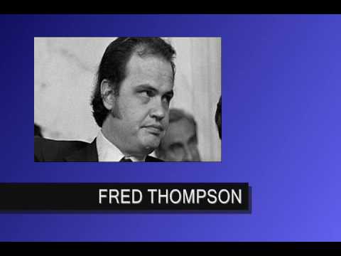 THE FACES OF WATERGATE  ...  Fred Thompson