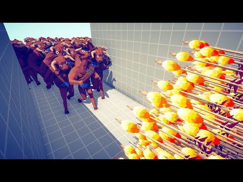 MINOTAURS ARMY vs EVERY DUO GODS - Totally Accurate Battle Simulator TABS
