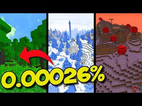 Top 10 RAREST BIOMES In Minecraft History...