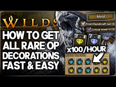 Monster Hunter Wilds - How to Get BEST RARE Decos FAST - 100+ Decorations Per Hour Easy Farm Guide!