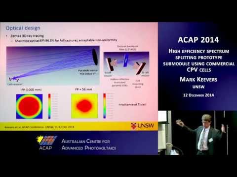 UNSW SPREE 201412-12 ACAP Mark Keevers - High efficiency spectrum splitting prototype submodule