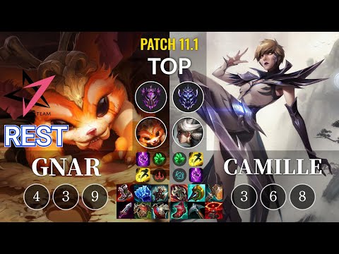 JT Rest Gnar vs Camille Top - KR Patch 11.1