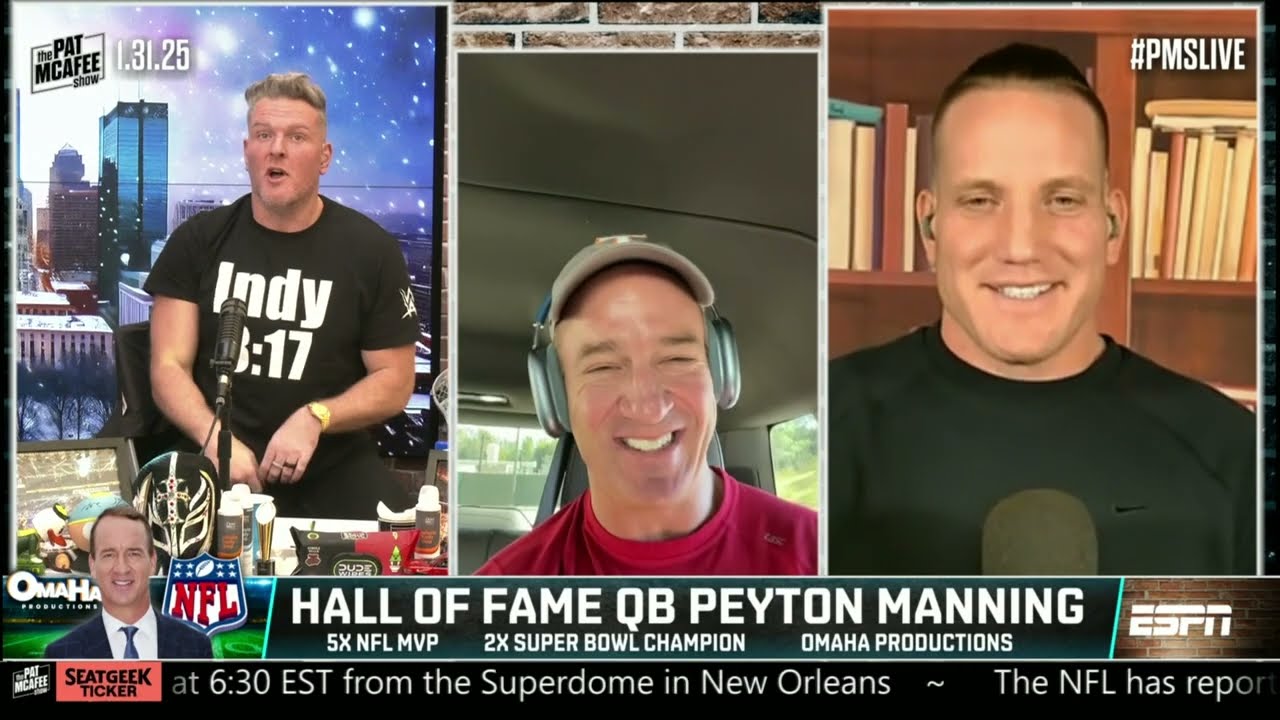 Peyton Manning talks Pro Bowl, Chiefs dynasty, Super Bowl FG challenge & more! | The Pat McAfee Show