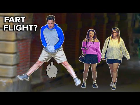 FUNNY Fart Prank in NYC! Taking FLIGHT in the Tunnel!