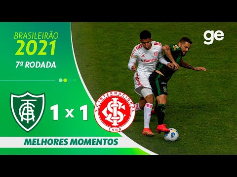 Gols e lances de América-MG x Internacional
