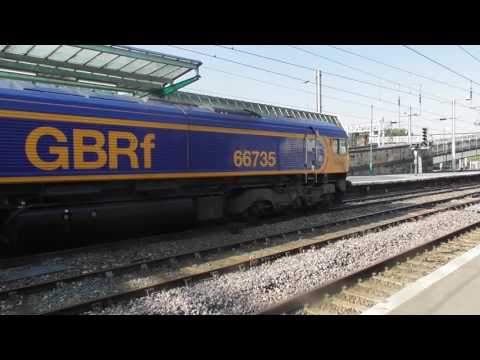 GBRf Class 66 Diesel Loco No  66735 at Carlisle - 14th September 2016