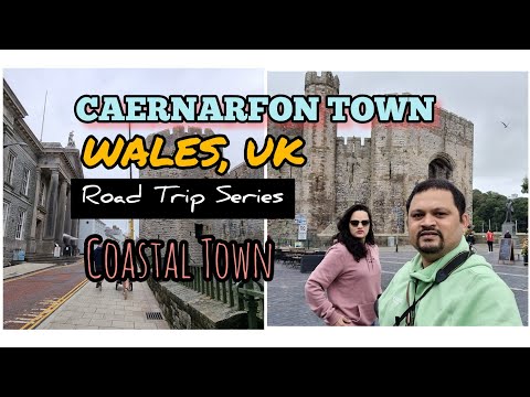 CAERNARFON TOWN in Wales | CAERNARFON CASTLE | WALK IN CAERNARFON TOWN | BEAUTIFUL TOWN IN WALES