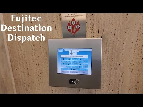 Interesting Fujitec Destination Dispatch Traction Elevators at Park Place - Seattle WA