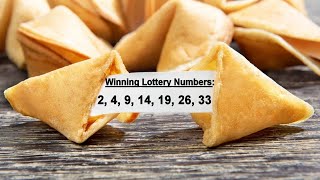 Can a Fortune Cookie predict winning Lottery Numbe