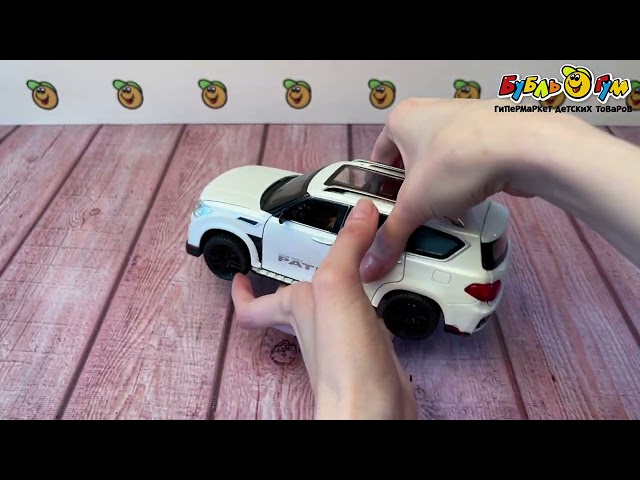 Модель авто Nissan Thule металлическая со светом и звуком 1:24 в ассортименте - видео