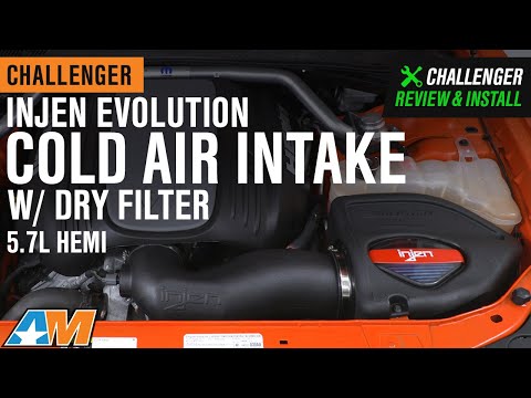 Challenger Injen Evolution Cold Air Intake w/ Dry Filter (2011-2019 5.7L HEMI) Review & Install