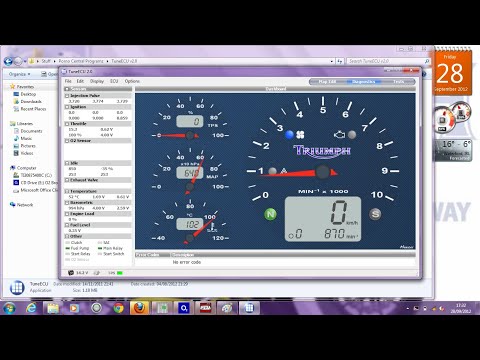 How To Adjust TPS | Reset ISCV on Triumph Rocket III with TuneECU