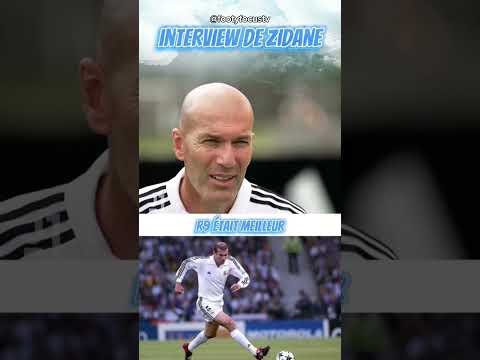 interview de Zidane: Ronaldo était le plus fort techniquement ! #football