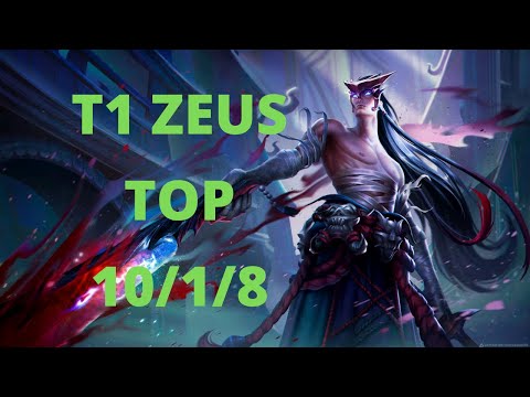 T1 ZEUS YONE TOP vs GWEN
