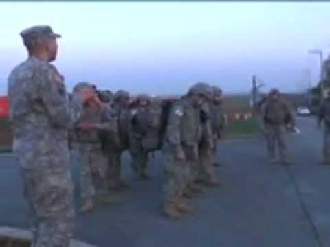 Soldiers participate in 12 mile ruck march - Camp Humphreys, South Korea - 120504
