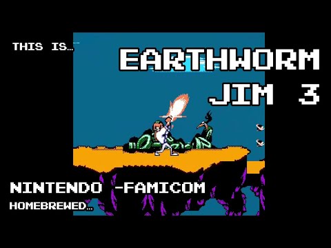 This is Earthworm Jim 3 for the Nintendo Famicom