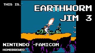 This is Earthworm Jim 3 for the Nintendo Famicom