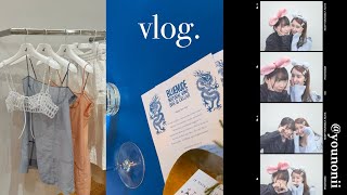KR) 【Korea Vlog】3月韓国旅行🇰🇷韓国有名インフルエンサーさんと夢の時間🌙💙最新スポット巡り、漢南洞🛒3월 브이로그,overdue flair,GLOWNY,etc..