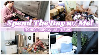 SPEND THE DAY WITH ME | Cleaning, Errands, Shopping Haul, + More!
