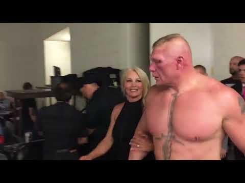 Brock Lesnar and sable walkout after ufc 200