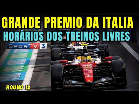 F1 2026 - GP DA ITALIA - HORARIOS DO TREINOS LIVRES