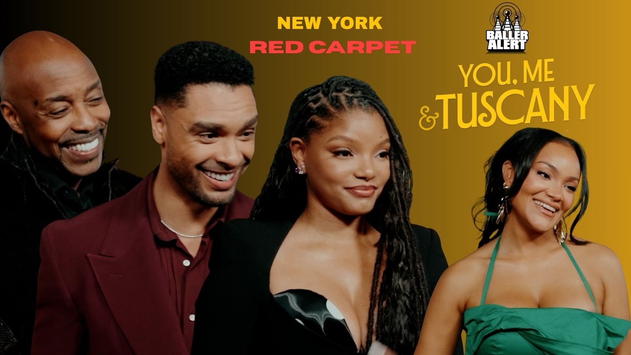 You, Me & Tuscany Red Carpet with Halle Bailey, Regé-Jean Page, Allyiah Gainer, & Will Packer