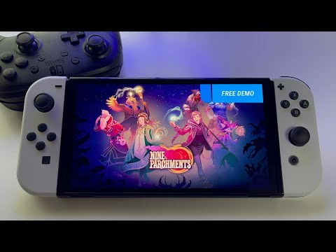 Nine Parchments - REVIEW | Switch OLED handheld gameplay
