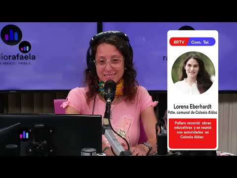 Lorena Eberhardt - Pdte. Comunal Colonia Aldao  | Pullaro visitó la localidad