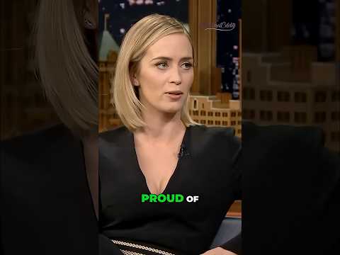Emily Blunt Reveals on Jimmy Fallon That Her Daughter Now Sounds American. #shorts