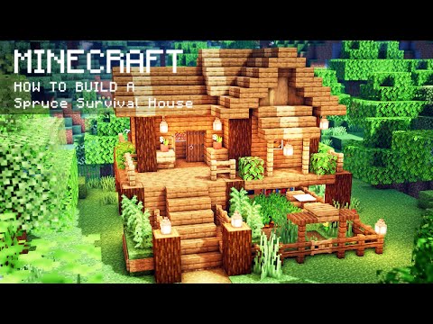 SheepGG - Minecraft: How To Build a Spruce Survival House