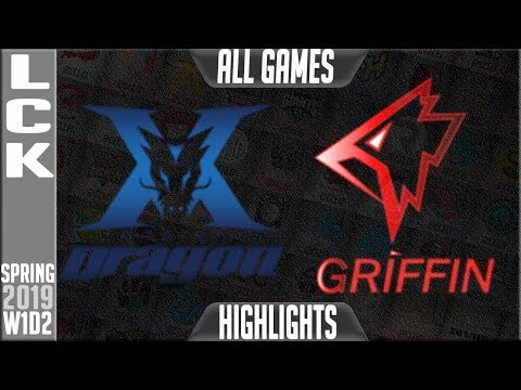 KZ vs GRF Highlights ALL GAMES | LCK Spring 2019 Week 1 Day 2 | King Zone DragonX vs Griffin Esports