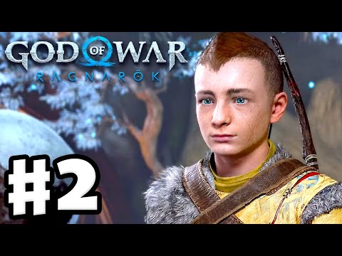 God of War Ragnarok - Gameplay Walkthrough Part 2 - Following Atreus! The Huntress Boss Fight!