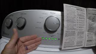 Whirlpool WTW5000DW0 Washing Machine How to check codes F7E1 Error Code.
