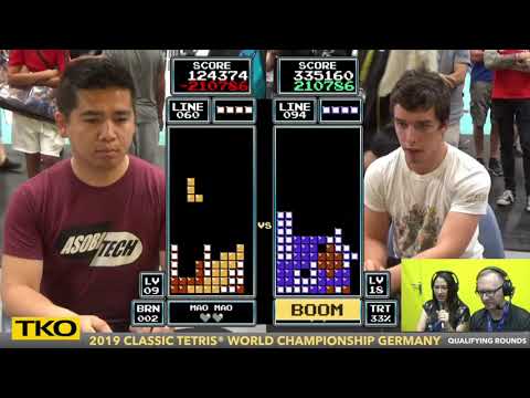 CTWC Classic Tetris World Championship Qualifier attempt Gamescom 2019 Level 9 start