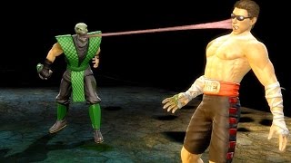 Mortal Kombat 9 - All Fatalities &amp; X-Rays on Johnny Cage MK1 Costume Mod 4K Ultra HD Gameplay Mods