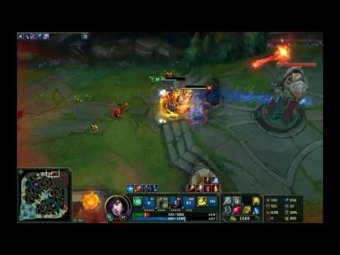 Closest 1v1 Ahri VS Zed (short)