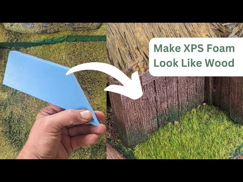 Part of a video titled How to Easily Make XPS Foam Look Like Wood - YouTube