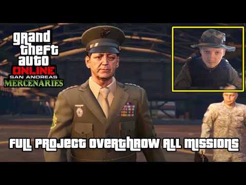 GTA Online New Mercenaries DLC Story Project Overthrow  Full Story On Hard Solo