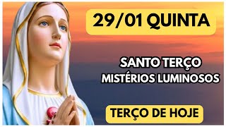 TERÇO DE HOJE 29/01/2026 - QUINTA-FEIRA - MISTÉRIOS LUMINOSOS