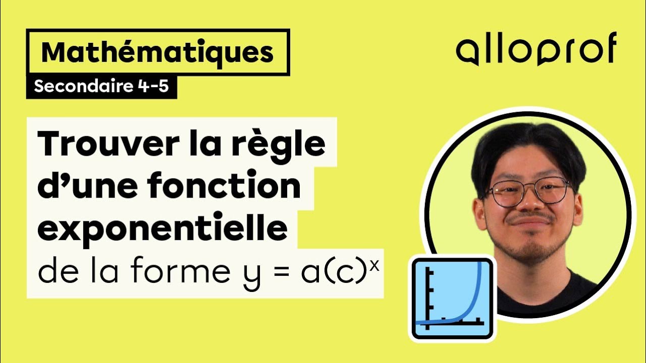 Trouver la règle d'une fonction exponentielle de la forme |y = a(c)^x|