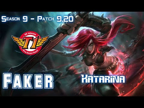 SKT T1 Faker KATARINA vs LEBLANC Mid - Patch 9.20 EUW Ranked