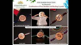 ECO FRIENDLY Natural Crystal Bamboo Rakhi | Blend of Spirituality + Nature  = Bond of Brotherhood