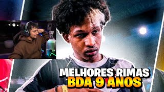 CORINGA REAGINDO AS MELHORES RIMAS DA BDA 9 ANOS!