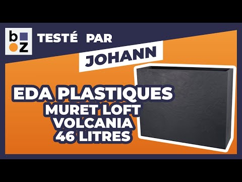 Muret avec zone de rétention d'eau - 46 litres - Loft L Volcania EDA PLASTIQUES