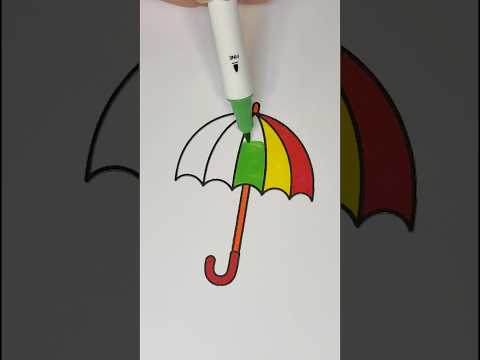 Cute Little Umbrella Lost its Color #shorts #short #color #cartoon