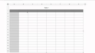 How to change the size of a Numbers spreadsheet