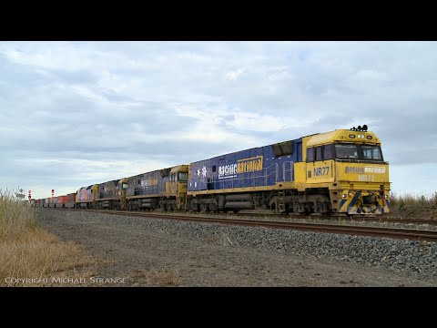 1MP2 Pacific National Steel & Container Wagons - PoathTV Australian Trains & Railways