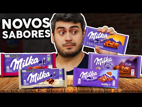 Provamos os Novos e Raros Sabores de MILKA Bubbly, Chocolate Suiço? ft. Balian