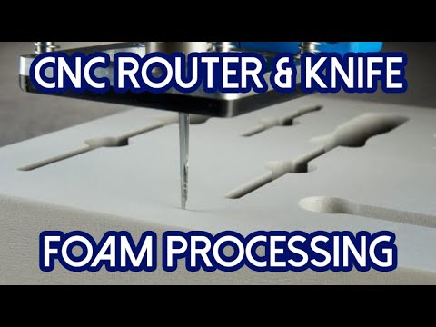 CNC Router Cutting Foam for Tool Control (AXYZ Trident)