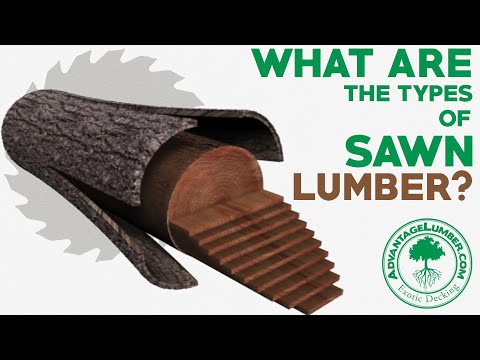 What are the types of sawn wood lumber